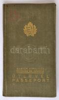 1939 Útlevél, Magyar Királyság, pp.:44, 16x9cm