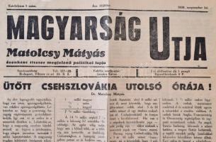 1938 Magyarság útja. A Felvidék visszatértét ünneplő szám