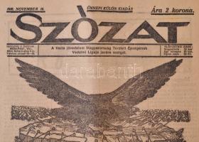 1919 Szózat címmel a Magyarország Területi épségének Védelmi Ligája kiadványa, benne részletes leírá...