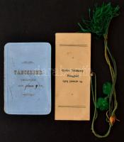 1880, 1904 Veszprém, Győr, A Győri Jótékony Nőegylet táncrendje és egy kitöltött táncrend, összesen 2 db