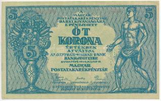 1919. 5K "OSZTRÁK-MAGYAR BANK BANKJEGYEIRE" T:II-