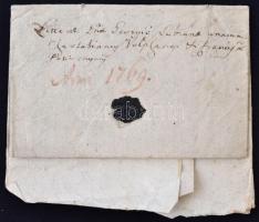 1769 Pottornyay Rozália (?-?) szláv (szlovák) nyelvű Bercelről küldött levele sinki Egry Józsefnek (...