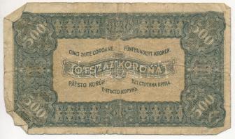 1923. 500K "T.W." jelöléssel, nyomdahely nélkül (3x) és "Magyar Pénzjegynyomda Rt. Bu...