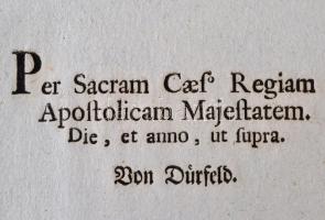 1789 Michael Wallis gróf által kiadott katonai amnesztia  / General-pardon for soldiers 48x38 cm