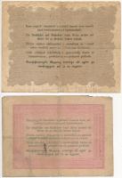 1848. 2Ft + 5Ft vörösesbarna + 10Ft + 1849. 30kr mind "Kossuth bankó" T:III,III- egyiken k...