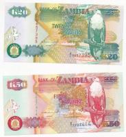 Zambia 1992. 20K + 50K T:I Zambia 1992. 20 Kwacha + 50 Kwacha C:UNC Krause 36, 37