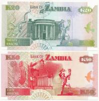 Zambia 1992. 20K + 50K T:I
Zambia 1992. 20 Kwacha + 50 Kwacha C:UNC
Krause 36, 37