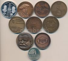 10db-os vegyes magyar emlékérem tétel, közte Tóth Sándor (1933-) 1984. "MÉE XXIII. Vándorgyűlés...