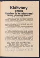 1935 Meghívó a Magyar Földműves és Munkáspárt országos pártvezetőségi ülésére. 8p