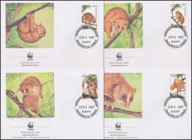 1997 WWF Lajhármaki sor 4 db FDC-n Mi 1504-1507