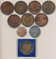 10db-os vegyes magyar emlékérem tétel, közte Lantos Györgyi / Szabó Géza (1939-) 1988. "MÉE XVI...