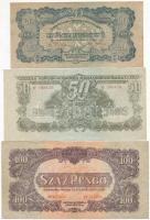 1944. "A Vöröshadsereg Parancsnoksága" 1P + 2P + 20P + 50P + 100P T:I-,II,III Adamo P41A, P42, P45, P46, P47