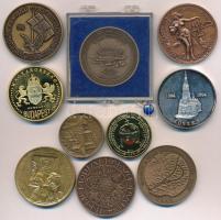 10db-os vegyes magyar emlékérem tétel magyar városokról, közte  Kiss Sándor (1925-1999) 1984. "...