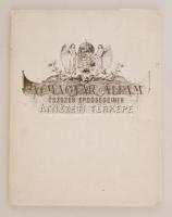 Dr. Bedő Albert: A magyar állam összes erdősségeinek átnézeti térképe. Az eredeti 1896-os II. kiadás alapján készült reprint kiadás! 12 hajtogatott színestérkép + 1 áttekintő térkép a magyar címerrel és címfelirattal díszített mappában. A mappa hátoldalán: Készült MH Tóth Ágoston Térképészeti Intézetben (91-1). A mappa mérete: 24x31 cm. Az áttekintő térkép mérete: 50x37 cm. A térképek mérete: 67x58 cm. Méretarány: 1:360.000 A mappa maszatos, és picit gyűrött, szakadt, de a térképek jó állapotban vannak.