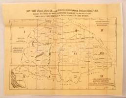 Dr. Bedő Albert: A magyar állam összes erdősségeinek átnézeti térképe. Az eredeti 1896-os II. kiadás...