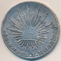 Mexikó 1826Mo-JM 8R Ag "Mexikói Köztársaság" T:2- ph.
Mexico 1826Mo-JM 8 Reales Ag "...
