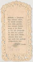 cca 1900-10 Litho csipke szentkép,11x5cm