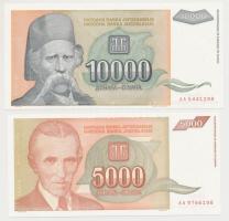 Jugoszlávia 1993. 5000-500.000.000.000D (10xklf) T:I
Yugoslavia 1993. 5000-500.000.000.000 Dinara (...