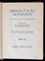 Váradi Antal - Falk Zsigmond (szerk.):Ország-Világ Almanach 1914.I-II. Az Ország-Világ szépirodalmi ...