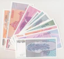 Jugoszlávia 1992-1993. 100-10.000.000.000D (16xklf) T:I
Yugoslavia 1992-1993. 100-10.000.000.000 Di...