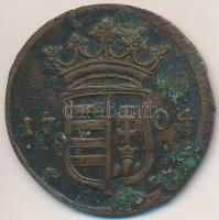 1704. X Poltura Cu "II. Rákóczi Ferenc" (7,52g) T:2 patina Hungary 1704. X Poltura Cu &quo...