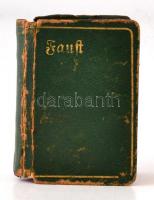 Goethe: Faust, Eine Tragödie. Leipzig, 1912, Scmidt-Günther. Kissé viseltes kiadói egészbőr kötésben...