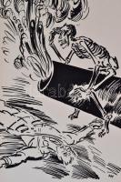 Frans Masereel (1889-1972): A halál tüze Fametszet, papír, jelzett a dúcon, 34x24 cm