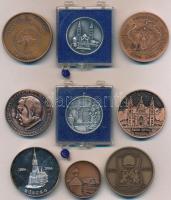 10db-os vegyes magyar emlékérem tétel, magyar városokról, közte  DN "Keszthely" ezüstözött...