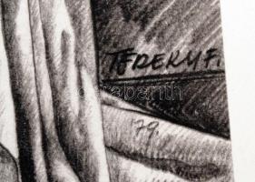 Töreky Ferenc (1922-): Vágyak. Nyomat, papír, jelzett a nyomaton, 31×30 cm