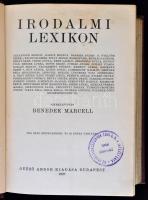 Benedek Marcell (szerk.): Irodalmi lexikon. Budapest , 1927, Győző Andor Kiadása. Aranyozott kiadói ...