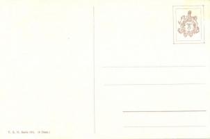 Das Glück im Winkel; cats; Theo Stroefer Serie 975. s: Arthur Thiele nach H. Kaulbach