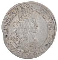 Ausztria 1663. 15kr Ag I. Lipót Bécs (5,24g) T:2,2- ki. Austria 1663. 15 Kreuzer Ag Leopold I Vienna (5,24g) C:XF,VF cracked Krause KM#1170