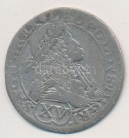 Ausztria 1675. 15kr Ag "I. Lipót" Bécs (5,36g) T:2- Austria 1675. 15 Kreuzer Ag "Leopold I" Vienna (5,36g) C:VF Krause KM#1170