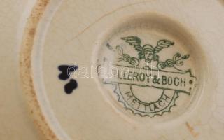 Villeroy&Boch díszcsésze, hajszálrepedésekkel, csorbával, jelzett, m: 7,5 cm
