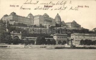Budapest I. Királyi vár, palota, gőzhajó (EK)