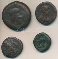 4db ókori bronzpénz hamisítványa T:2-,3 4pcs of fake ancient bronze coins C:VF,F