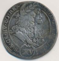 1693K-B 15kr Ag "I. Lipót" Körmöcbánya (5,25g) T:2-,3 hullámos lemez, patina Huszár: 1429., Unger II.: 1064A.