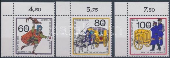 1989 Wohlfahrt: Postaszolgálat ívsarki sor Mi 852-854