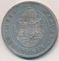 1888KB 1Ft Ag "Ferenc József / Barokk címer" T:2 ph.
Adamo M15