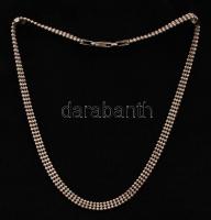Ezüst nyaklánc, Ag., nettó:11,5gr., jelzett, 36cm / Silver necklace, Ag, net. 11,5gr, marked, 36cm