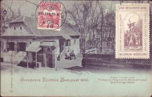 Budapest Ezredéves kiáll. Csángó ház