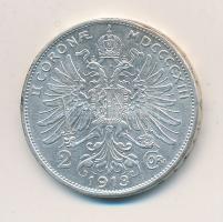 Ausztria 1913. 2K Ag "Ferenc József" T:2 Austria 1913. 2 Corona Ag "Franz Joseph"...
