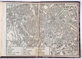 Ricordo di Roma. Parte I. 32 Vedute. Képes leporelló Róma városáról, látképekkel, négynyelvű leíráso...