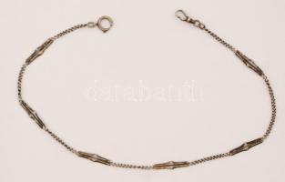 Ezüst(Ag) óralánc, jelzett, h: 40 cm, nettó: 9,1 g