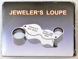 Triplet ékszernagyító 10x-18mm / 20x-12mm eredeti dobozában