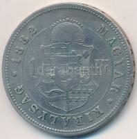 1882KB 1Ft Ag "Ferenc József / Barokk címer" T:2-,3
Adamo M15