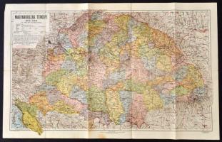 Magyarország térképe 1918-ban az 1942 évi határokkal. Tervezete: Dr. Kogutowicz Károly. Magyar Földrajzi Intézet Rt. 69x44cm.