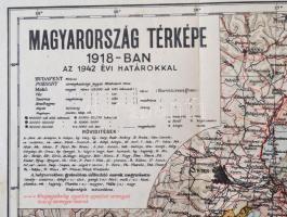 Magyarország térképe 1918-ban az 1942 évi határokkal. Tervezete: Dr. Kogutowicz Károly. Magyar Földr...