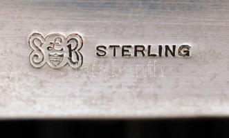 Ezüst(Ag) tetejű kefe, Sterling jelzéssel, szép állapotban, 12x7x4 cm