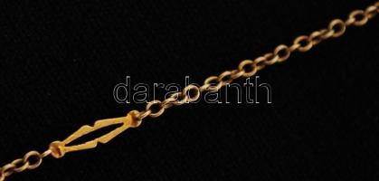 Arany(Au) 14K nyaklánc, h: 62 cm, nettó: 3,1 g